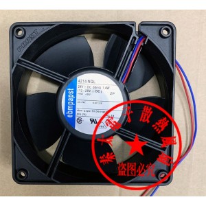 Ebmpapst 4214NGL 24V 60mA 1.4W 2wires Cooling Fan