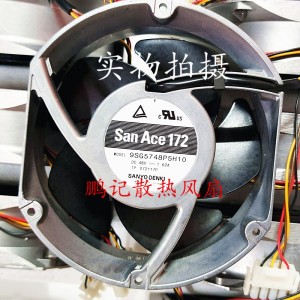 Sanyo 9SG5748P5H10 48V 1.62A 4wires Cooling Fan