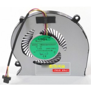 ADDA AB06505HX050301 5V 0.50A 3wires Cooling Fan