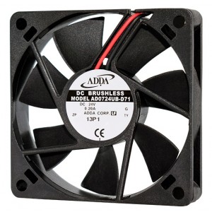 ADDA AD0724UB-D71 24V 0.20A 2wires Cooling Fan 