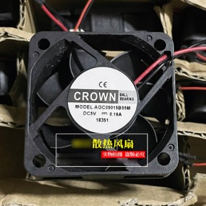 CROWN AGC05015B05M 5V 0.18A 2wires Cooling Fan