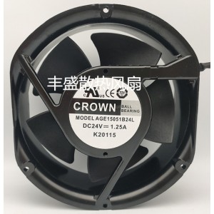 CROWN AGE15051B24L 48V 1.98A 4wires Cooling Fan