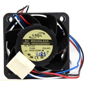 ADDA AS04024XB285BA1 24V 0.45A 4wires Cooling Fan