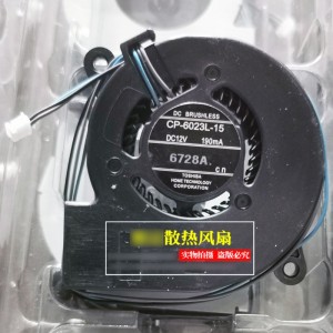TOSHIBA CP-6023L-15 12V 190mA 3wires Cooling Fan 