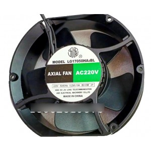 JIULONG LG17050HA2BL 220V 0.23/0.19A 35/33W 2wires Cooling Fan