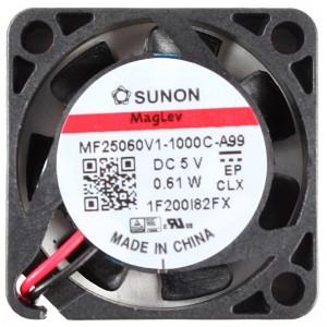 Sunon MF25060V1-1000C-A99 5V 0.61W 2wires Cooling Fan 