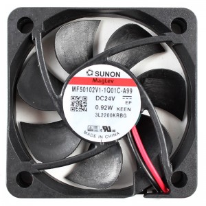 SUNON MF50102V1-1Q01C-A99 MF50102V11Q01CA99 24V 0.92W 2wires Cooling Fan 
