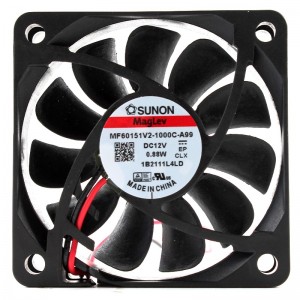 SUNON MF60151V2-1000C-A99 12V 0.88W 2wires Cooling Fan