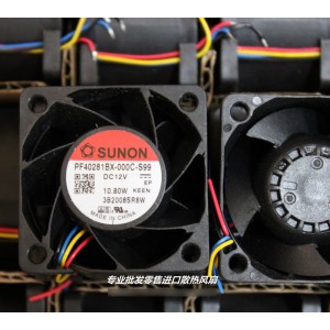 SUNON PF40281BX-000C-S99 12V 10.8W 4wires Cooling Fan