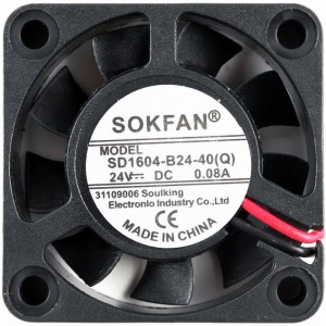 SOKFAN SD1604-B24-40(Q) 24V 0.08A 2wires Cooling Fan