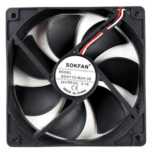 SOKFAN SD4710-B24-35 24V 0.1A 3wires Cooling Fan