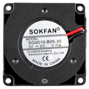 SOKFAN SG4010-B05-30 5V 0.11A 2wires Cooling Fan