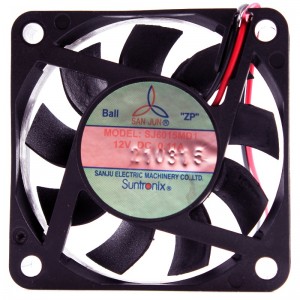 SANJUN SJ6015MD1 12V 0.11A 2wires Cooling Fan