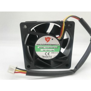 Ying Tian YTD126025BF5000 12V 0.15A 3wires Cooling Fan
