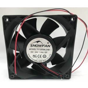 SNOWFAN YY12038L24B 24V 1.6A 2wires Cooling Fan
