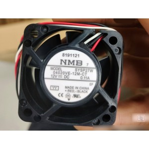 NMB 04020VE-12M-CT 12V 0.11A 3wires Cooling Fan
