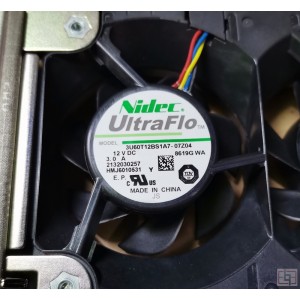 NIDEC 3U60T12BS1A7-07Z04 12V 3.0A 4wires Cooling Fan 