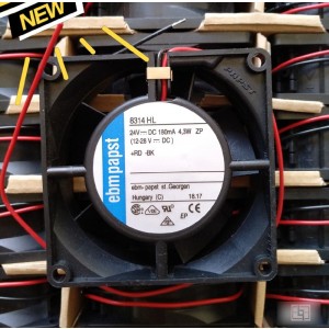 Ebmpapst 8314HL 24V 180mA 4.3W 2wires Cooling Fan