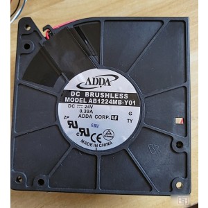 ADDA AB1224MB-Y01 24V 0.39A 2wires Cooling Fan