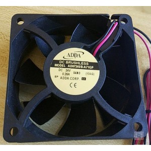 ADDA AD0724UB-A71GP 24V 0.26A 2wires cooling fan