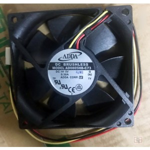 ADDA AD0805HB-C73 5V 0.38A 3wires Cooling Fan