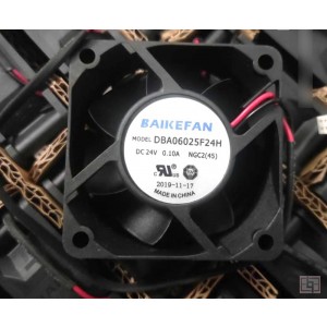 BAIKE DBA06025F24H 24V 0.1A 2wires Cooling Fan