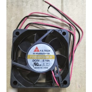 Y.S.TECH FD056025MB-N 5V 0.19A 2wires Cooling Fan