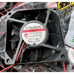 SUNON KDE1207PKV2 12V 1.2W 2wires cooling fan