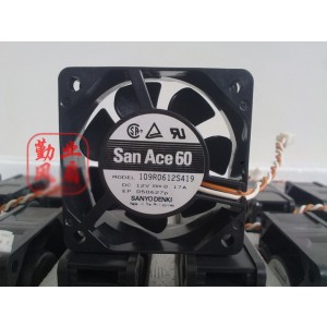 Sanyo 109R0612S419 12V 0.17A 2wires Cooling Fan