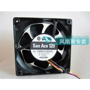 Sanyo 109R1212H101 12V 0.52A 3wires Cooling Fan