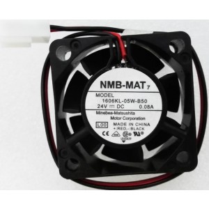 NMB 1606KL-05W-B50 24V 0.08A 2wires Cooling Fan - Original New