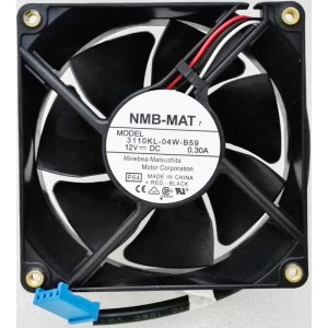 NMB 3110KL-04W-B59 12V 0.3A 3wires Cooling Fan