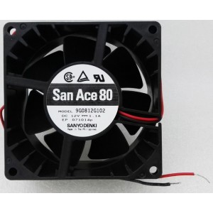 Sanyo 9G0812G102 12V 1.1A 2wires Cooling Fan