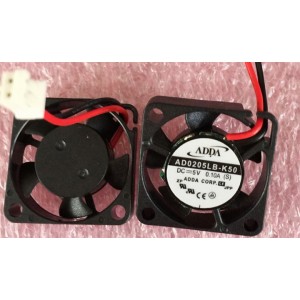 ADDA AD0205LB-K50 5V 1A 2wires Cooling Fan