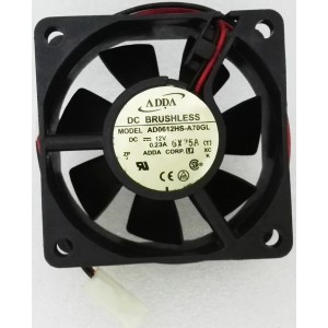 ADDA AD0612HS-A70GL 12V 0.23A 2.76W 2wires Cooling Fan