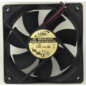 ADDA AD1212UB-A71GL 12V 0.5A 6W 2wires Cooling Fan