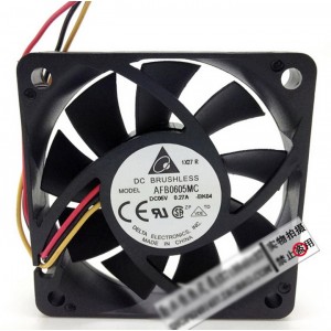 Delta AFB0605MC 5V 0.27A 3wires Cooling Fan