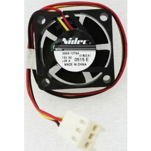 Nidec D03X-12TS4 12V 0.05A 3wires Cooling Fan