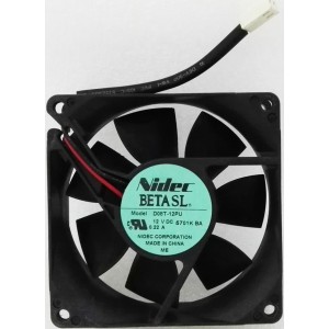 Nidec D08T-12PU 12V 0.22A 2wires Cooling Fan