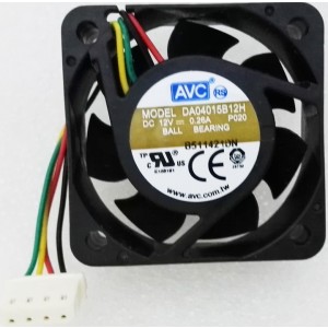 AVC DA04015B12H 12V 0.26A 4wires Cooling Fan