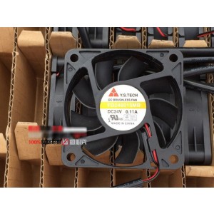 Y.S.TECH FD246015MB 24V 0.11A 2wires cooling fan