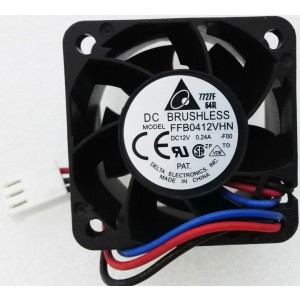 DELTA FFB0412VHN FFB0412VHN-F00 -R00 -BF00 12V 0.24A 3wires Cooling Fan - Picture need