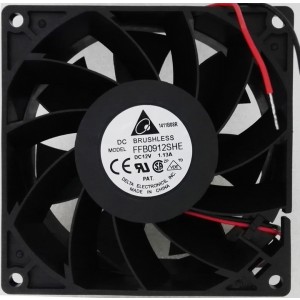 DELTA FFB0912SHE 12V 1.13A 2wires 3wires Cooling Fan
