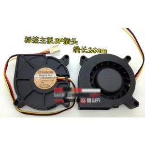 SUNON GB1206PHV1-AY 12V 1.3W 3wires Cooling Fan