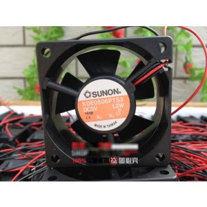 Sunon KDE0506PTS3 5V 0.24A 1.2W 2wires Cooling Fan