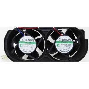 SUNON KDE1207PTVX-A 12V 2.8W 2wires Cooling Fan Pair