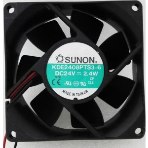 Sunon KDE2408PTS3-6 24V 0.1A 2.4W 2wires Cooling Fan