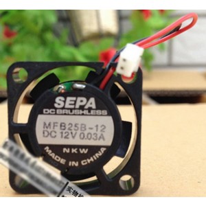 SEPA MFB25B-12 12V 0.03A 2wires cooling fan
