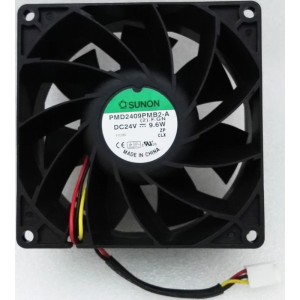 SUNON PMD2409PMB2-A (2).F.GN  24V 9.6W 2wires 3wires Cooling Fan