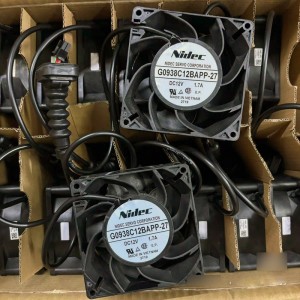 NIDEC G0938C12BAPP-27 12V 1.7A 4wires Cooling Fan Pair